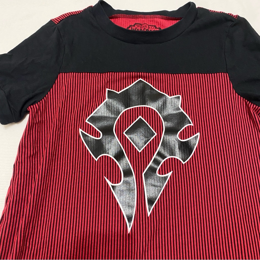Her Universe World Of Warcraft Horde Striped T Shirt Dress - Picture 3 of 4
